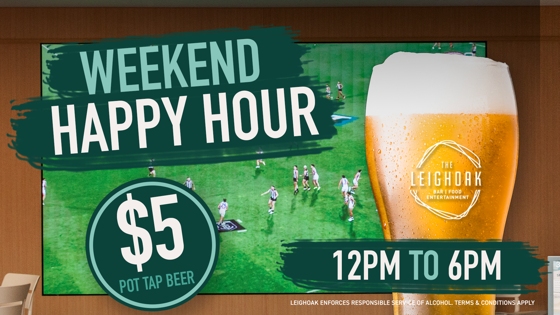 Weekend Happy Hour - $5 Pots